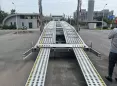 Galvanized double-layer screw lift car transport trailer can transport 8 cars