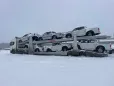 Two-axle car transport semi-trailer suitable for the Middle East